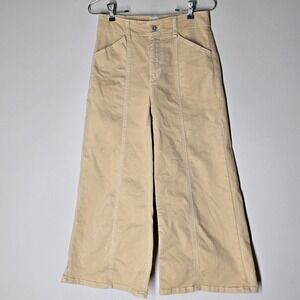 Maeve Anthropologie Delaney Crop High Rise Wide Leg Clean Seamed Jeans 26